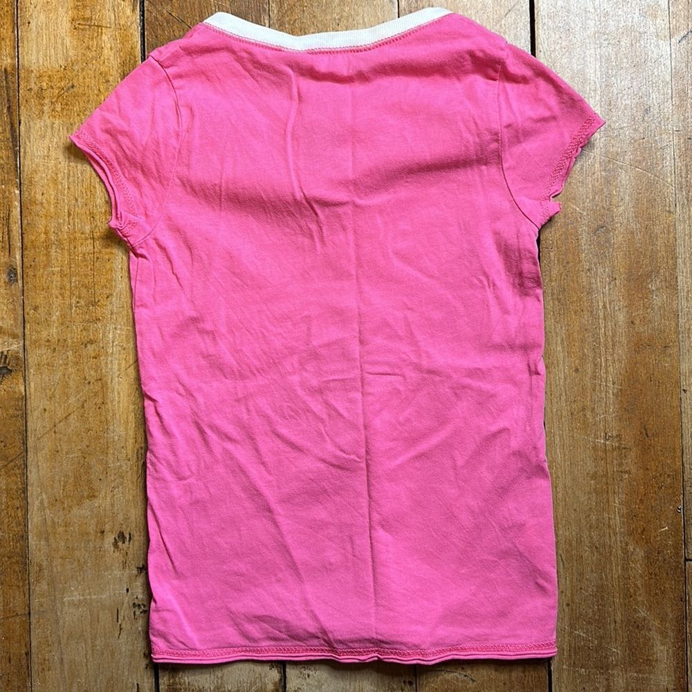 Ralph Lauren shirt pink size 4 cotton shirt sleeve spring summer barbiecore - Picture 3 of 4